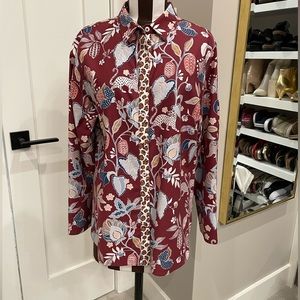 Chicos No-Iron mixed print shirt